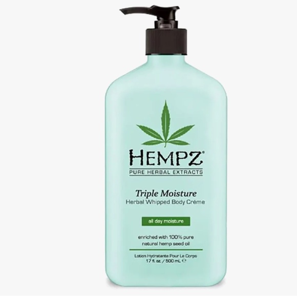 Hempz Triple Moisture Herbal Whipped Body Lotion 17 oz, This body cream hydrates - Picture 1 of 5